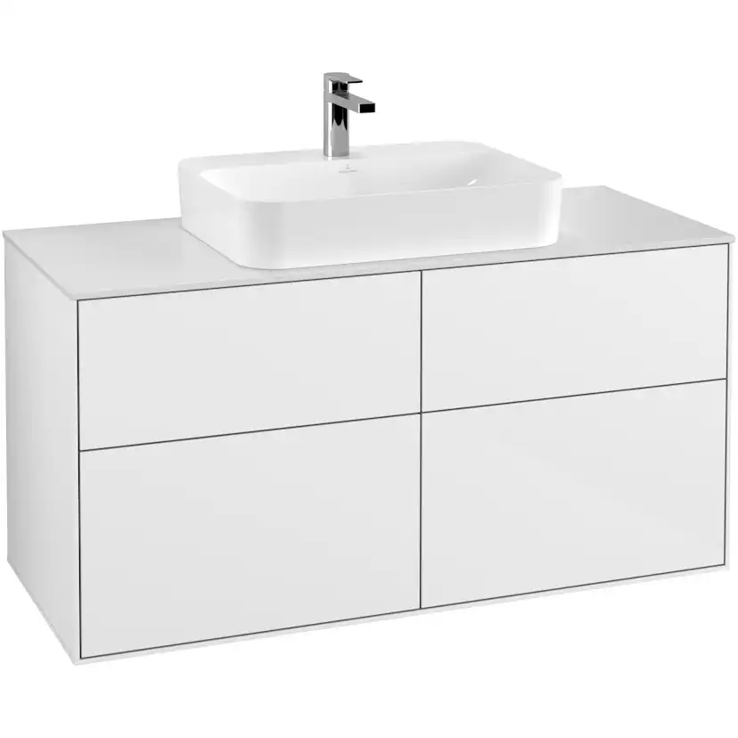 Tvättställsskåp Villeroy & Boch Finion med 4 Lådor och Bänkskiva för Ytmonterat Tvättställ