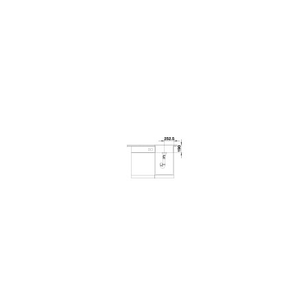 BLANCO DALAGO 5-F SILGRANIT® - SVART Svart