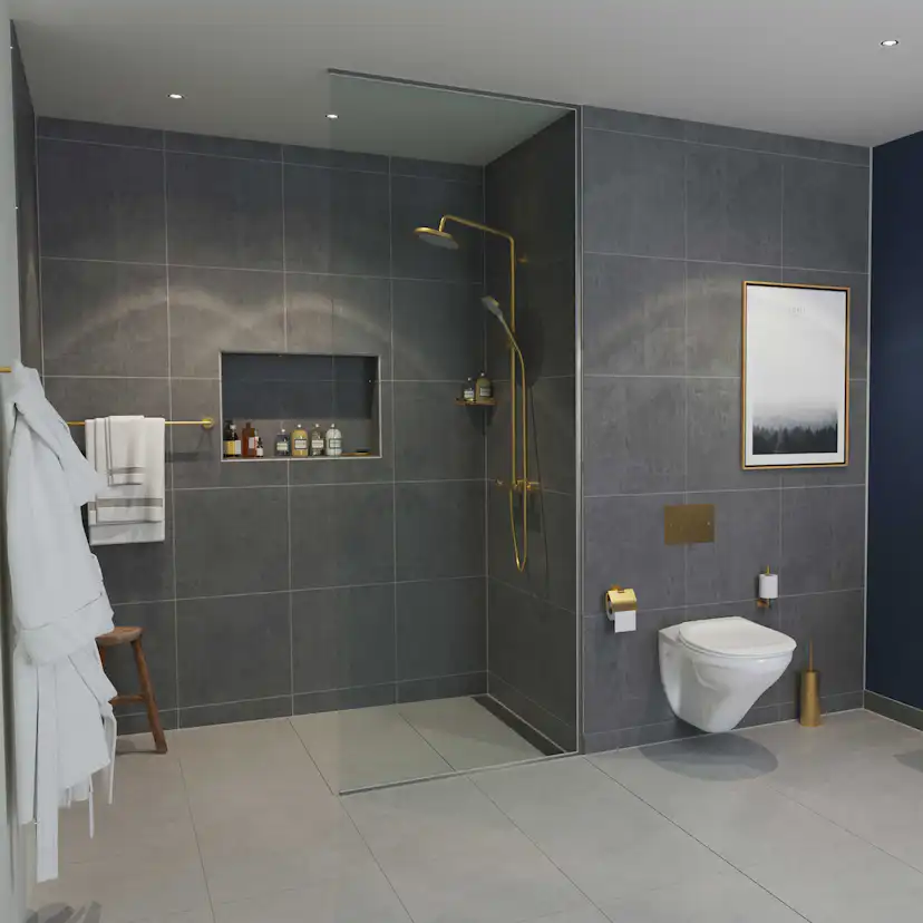 LAVABO Luna håndklædestang Mässing, 648 mm