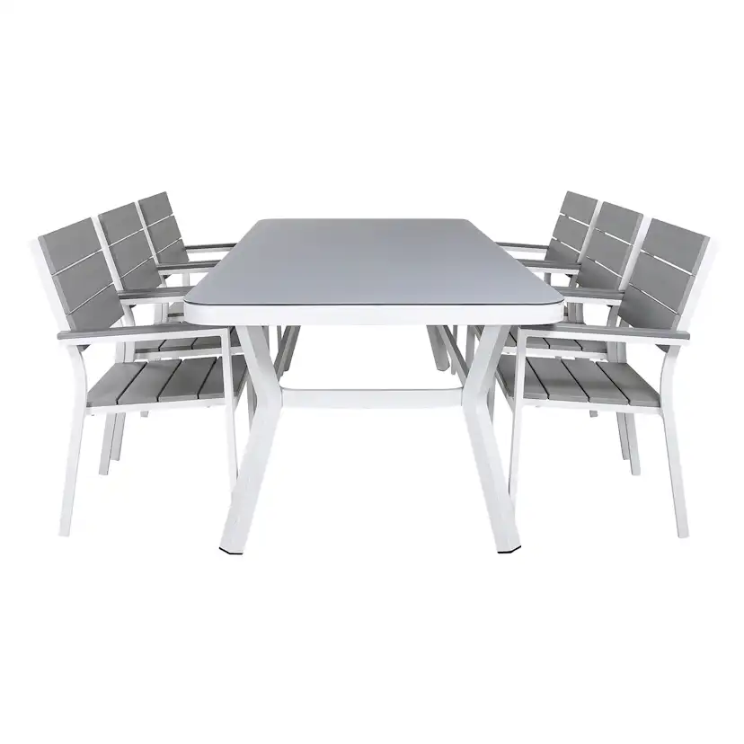 Matgrupp Venture Home Virya 160x90 med 6 Levels Stapelstolar