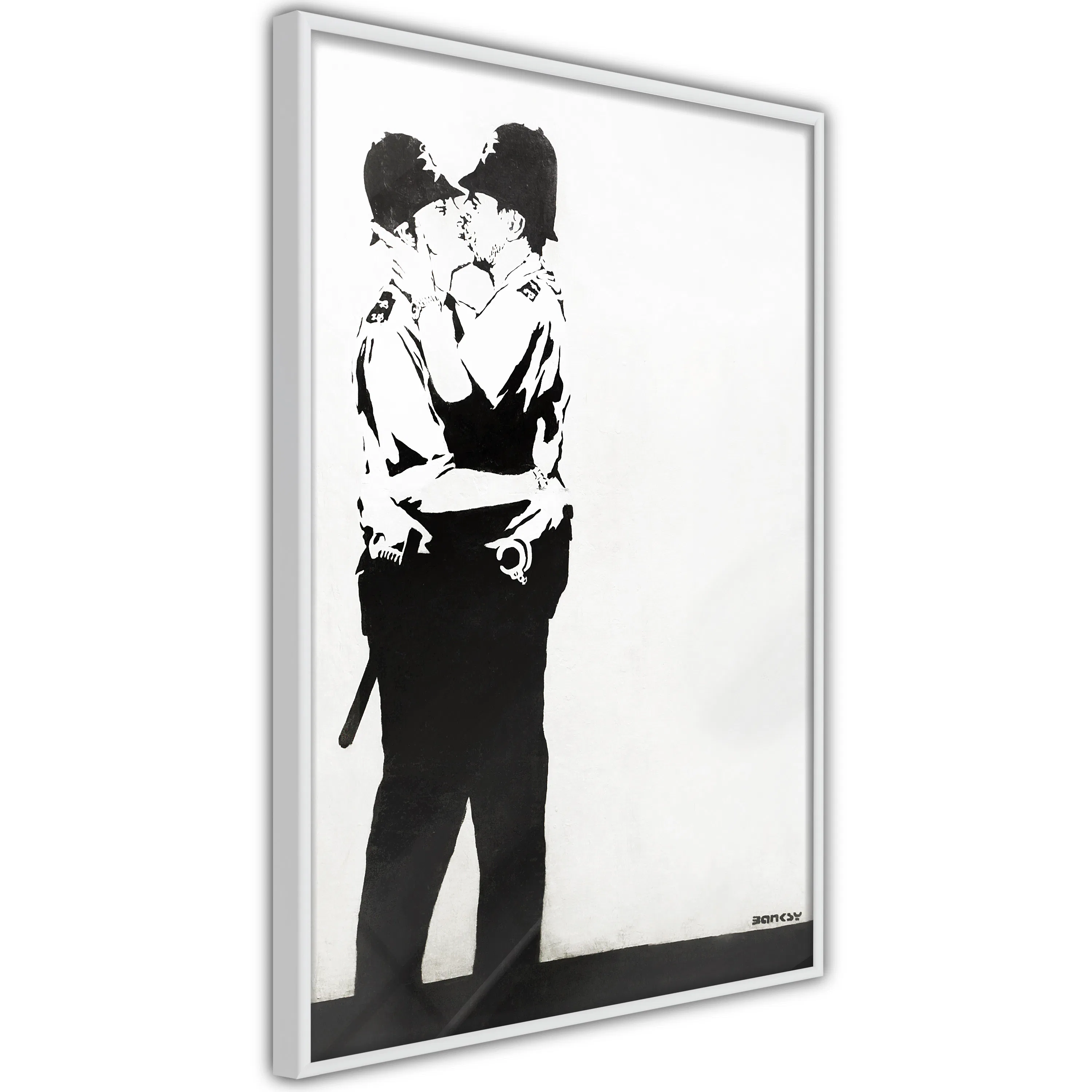 Poster Artgeist Affisch Policemen Kissing