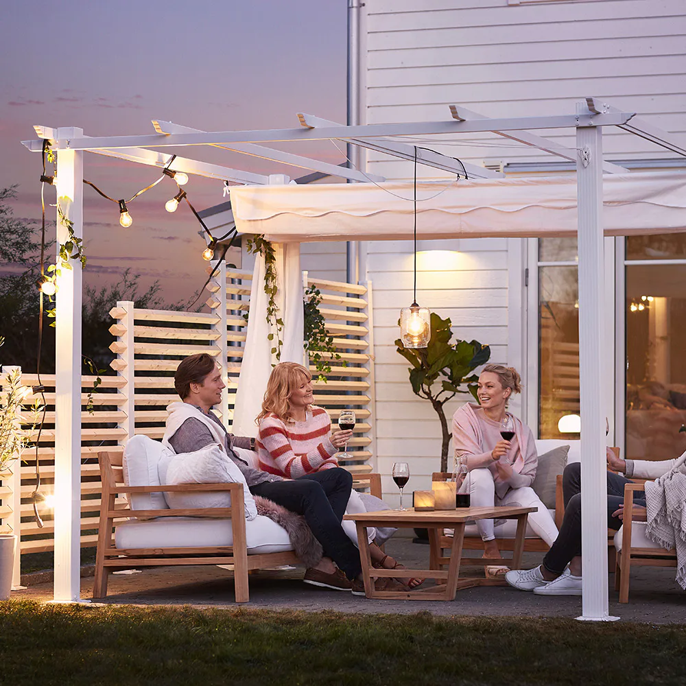 Pergola Jabo Vit/Vit