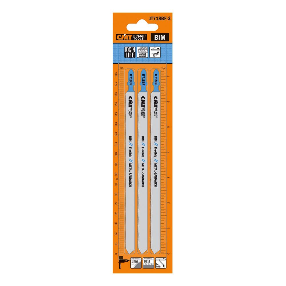 Sticksågblad CMT Orange Tools 160mm BIM Metal Flex 3 st