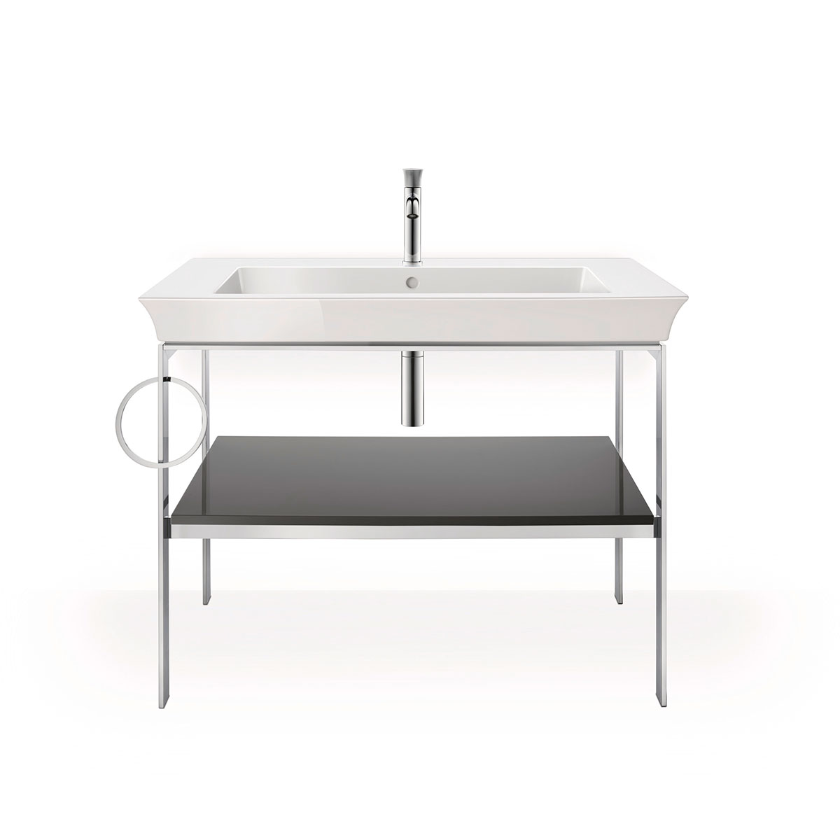 Tvättställ Vit Högblank 1055 mm 1055x490 mm, Hål för Blandare: Ja