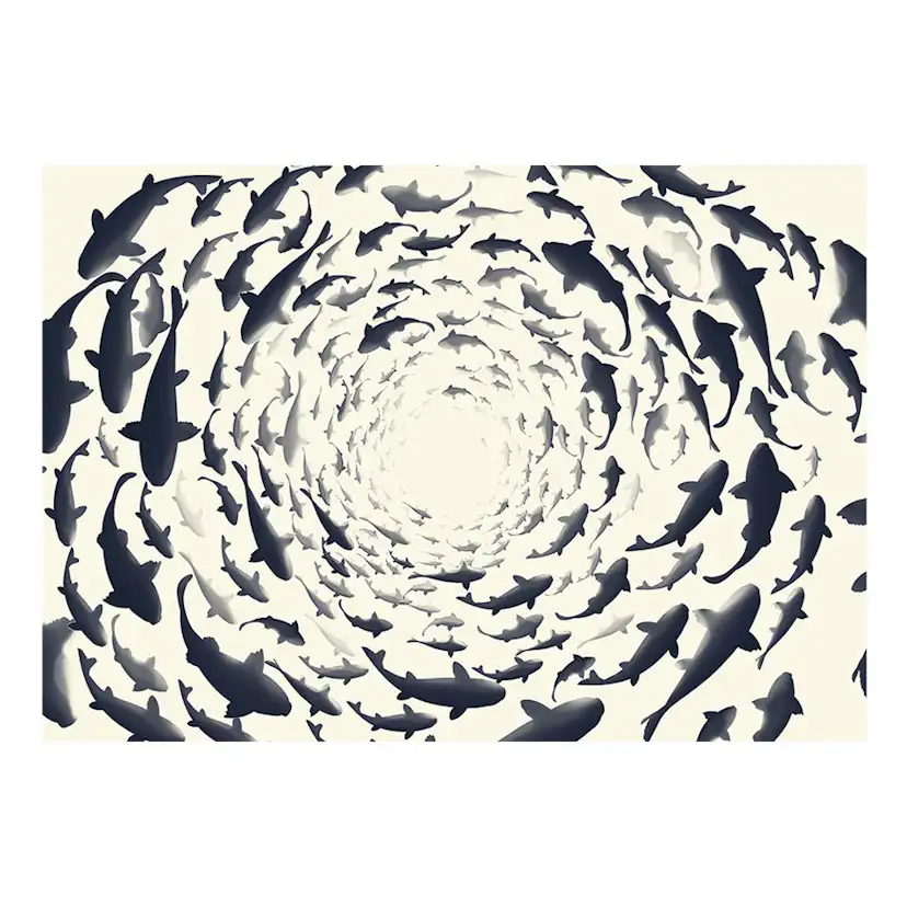 Fototapet Arkiio Fish Swirl