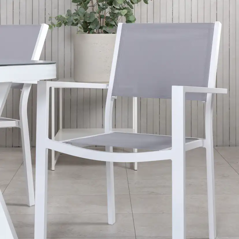 Matgrupp Venture Home Virya 160x90 med 6 Copacabana Stapelstolar
