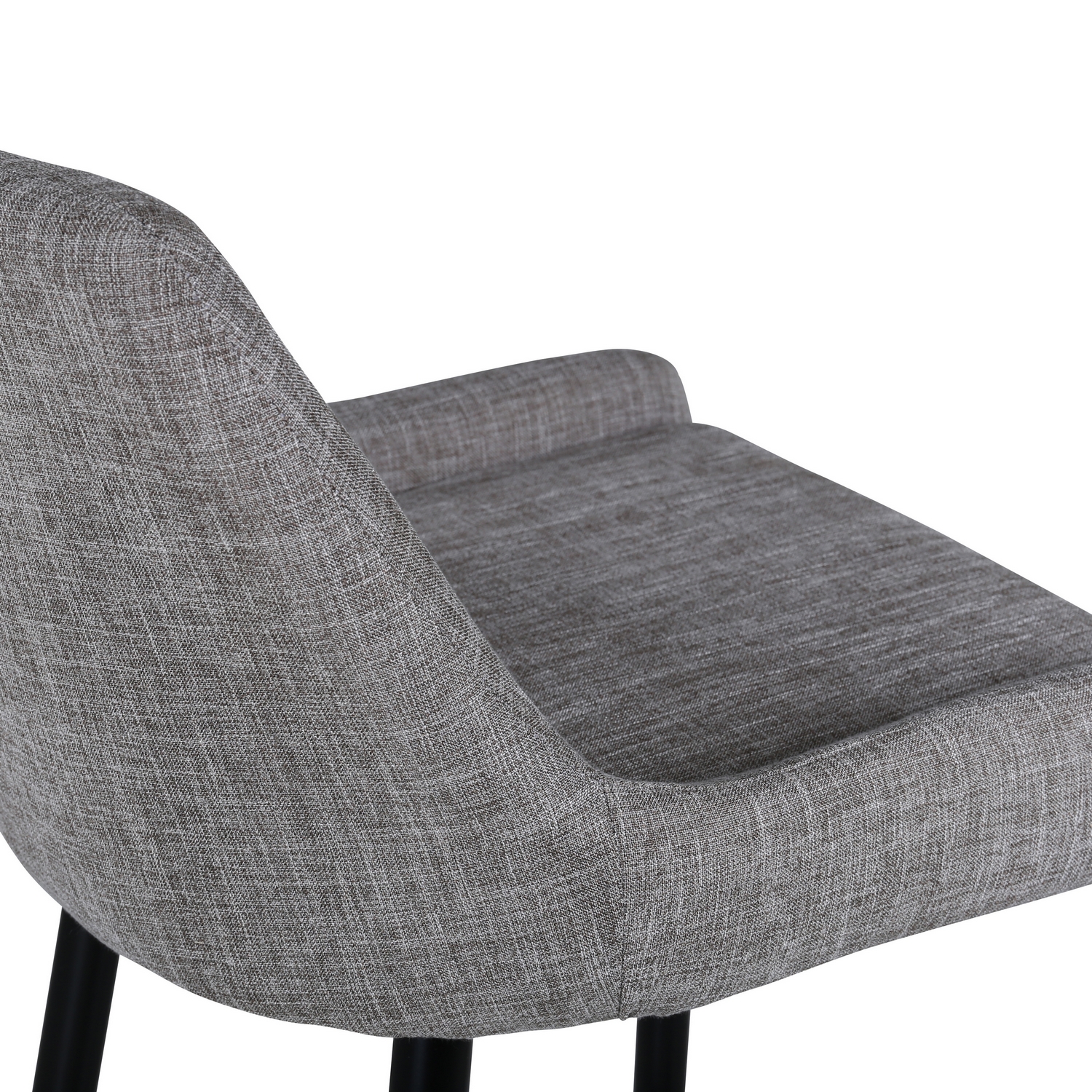 Plaza Bar Chair - Black / Beige Fabric (Polyester linen ) Beige/Svart