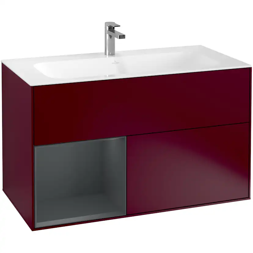 Tvättställsskåp Villeroy & Boch Finion med 2 Lådor och Hylla för Inbyggt Tvättställ
