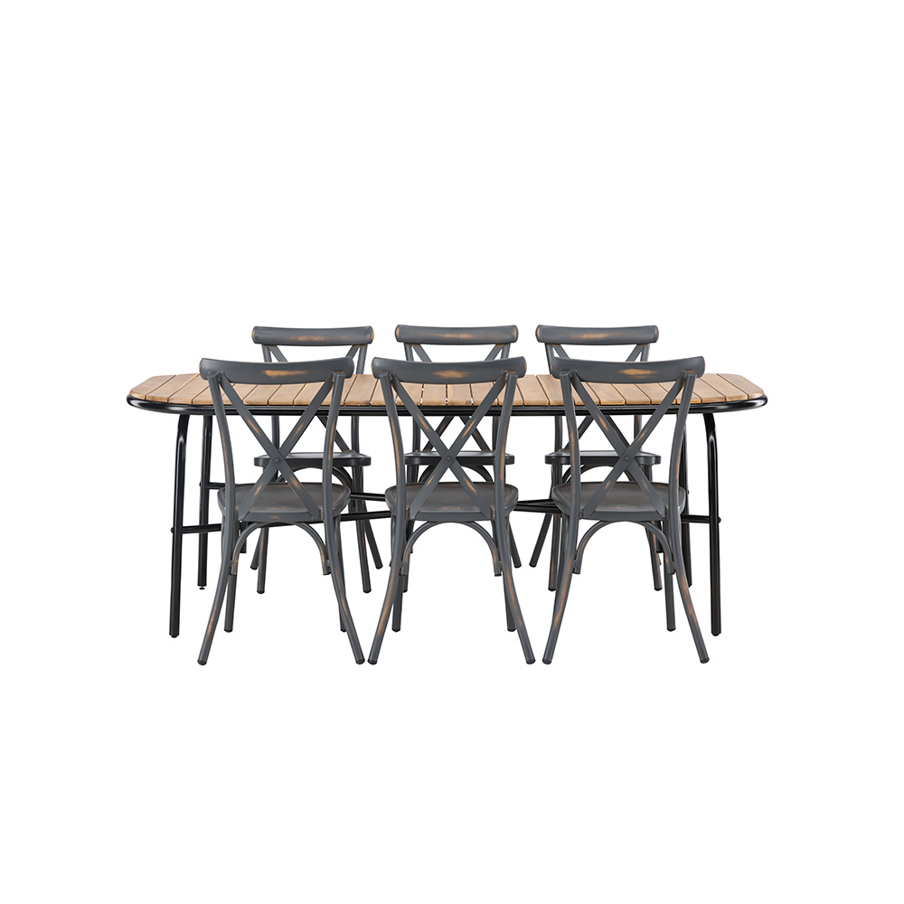 Matgrupp Venture Home Holmbeck Bord med 6 Tablas Stolar