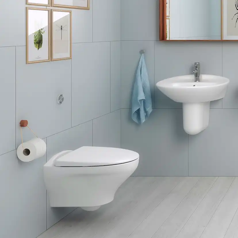 Vägghängd Toalettstol Gustavsberg Estetic 8330 Hygienic Flush