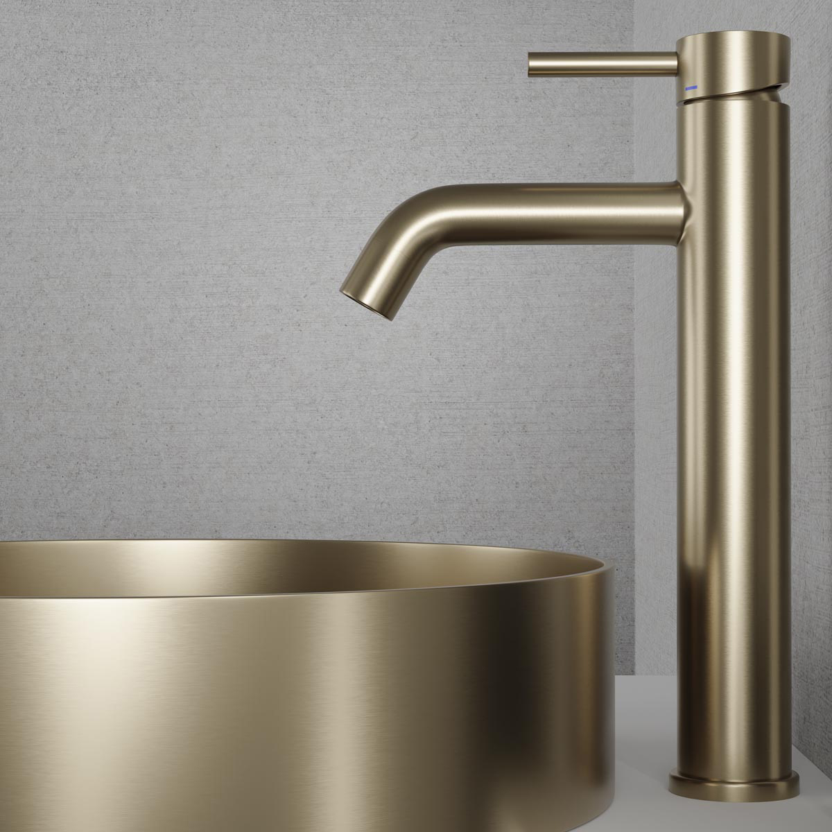 Tvättställsblandare Scandtap Steel Wave High