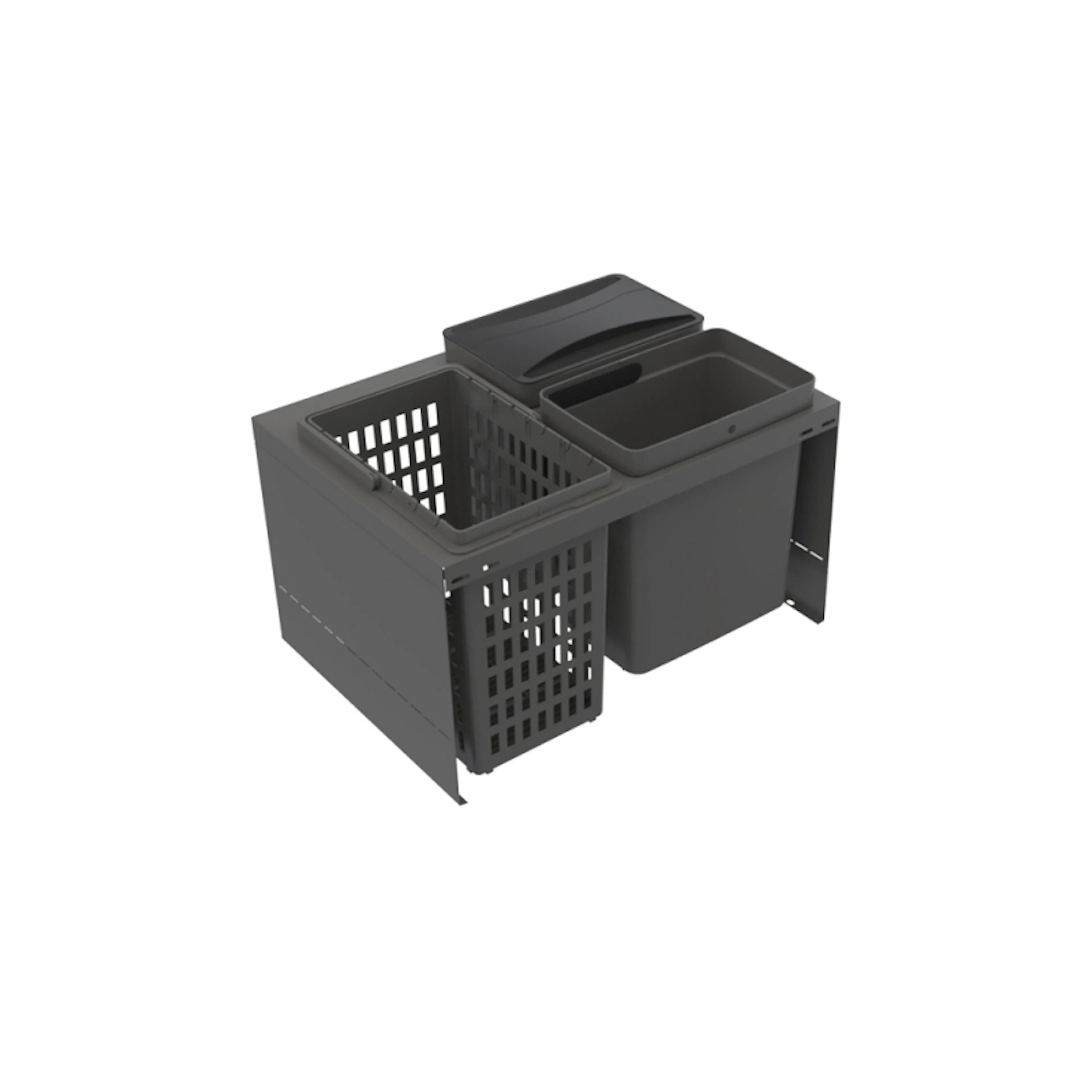 Källsorteringskärhållare Beslag Design Cube Compact 600 Eco