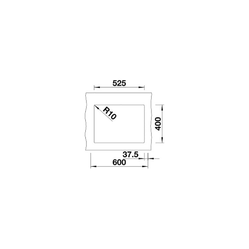 BLANCO SUBLINE 340/160-U VÄN SILGRANIT® INFINO - KAFFE Kaffe, Undermontering, Vänster