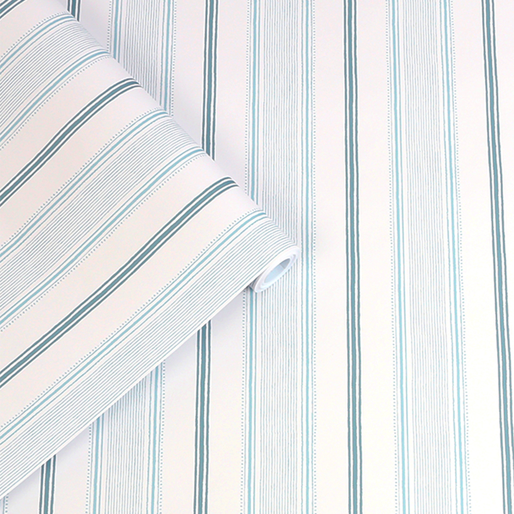 Tapet Laura Ashley Heacham Stripe Blå