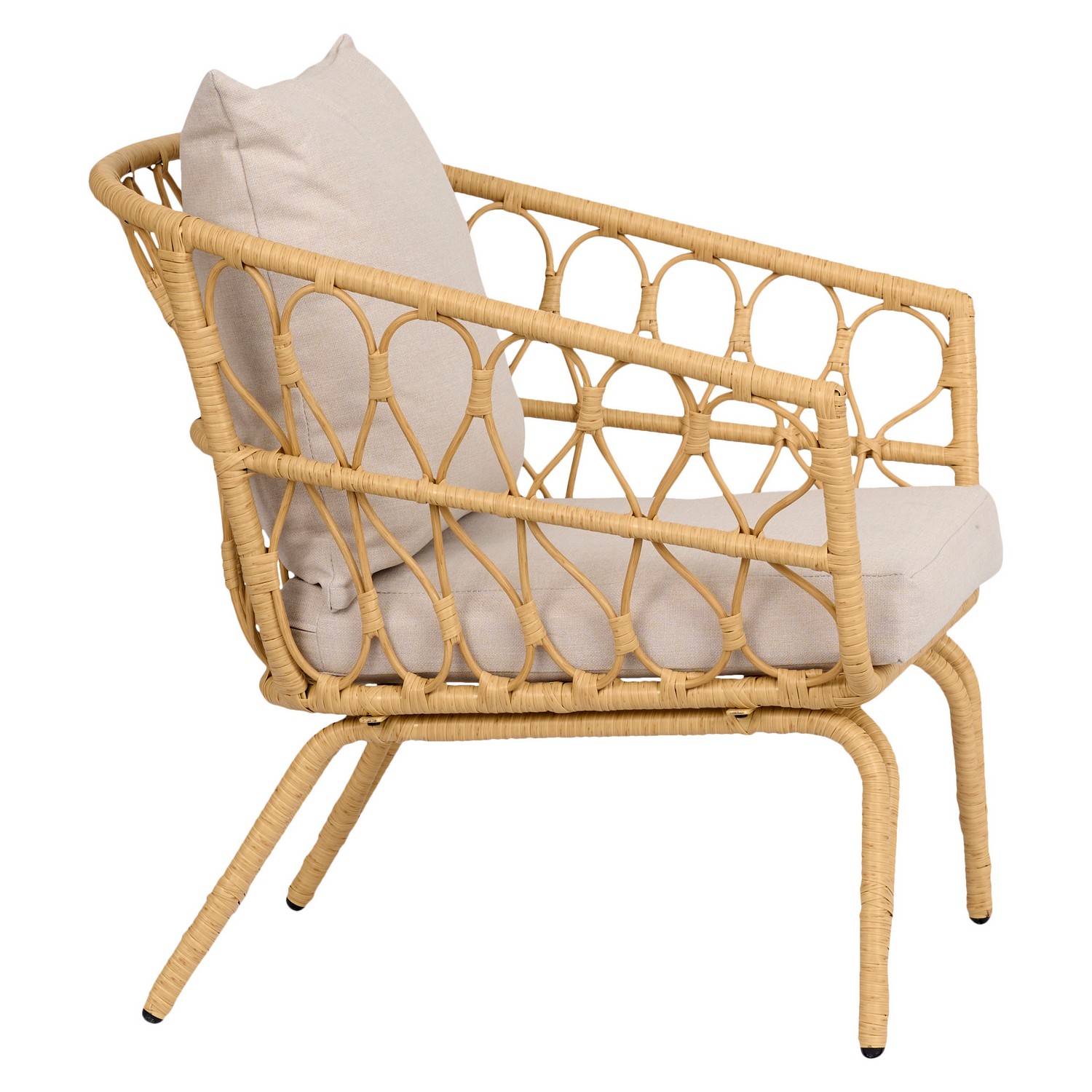 Loungeset ENVY DESIGN Magrethe Utemöbler med Dynor i Rotting