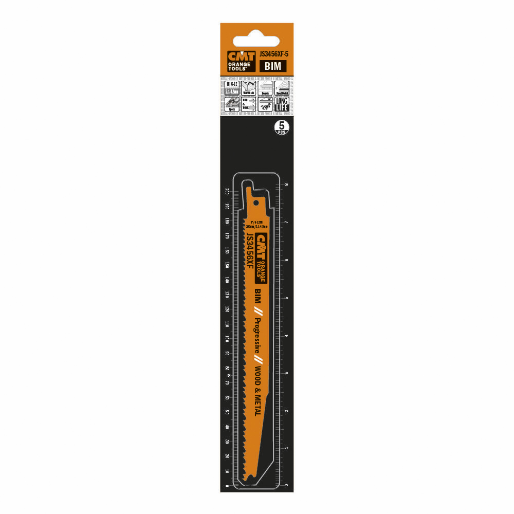 Tigersågblad CMT Orange Tools Trä/metall 200mm BIM Prog 5 st