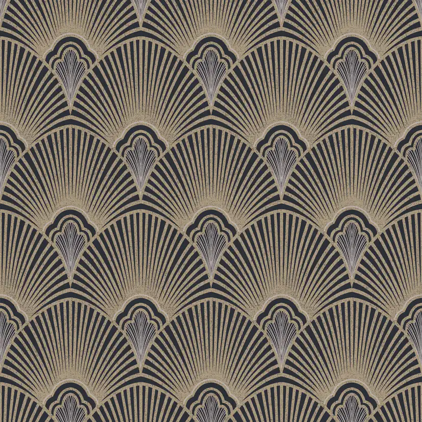 Tapet Sublime Art Deco Svart/guld 121151