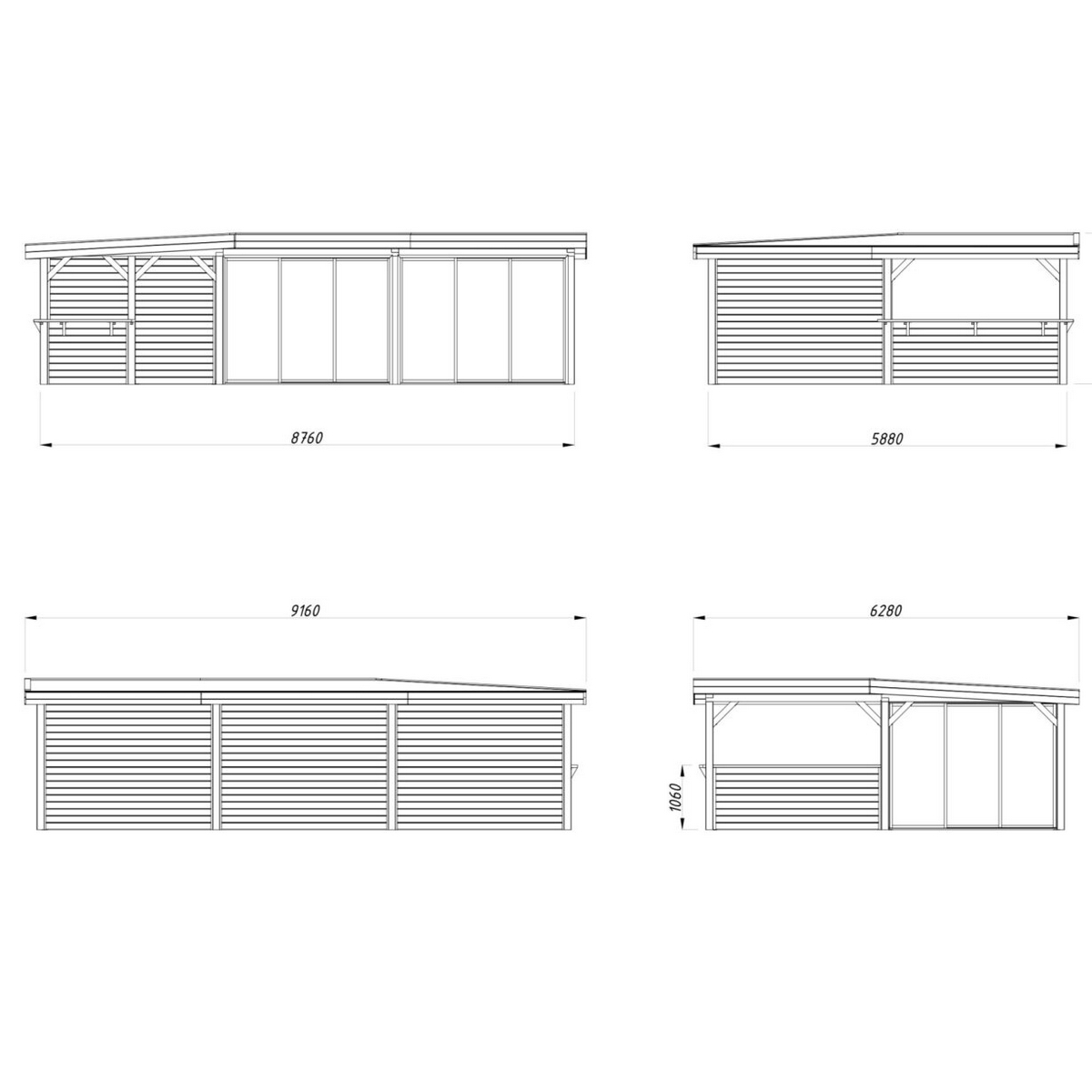 Uterum Palmako Lenna 33,2 m2 Set 421 Slide