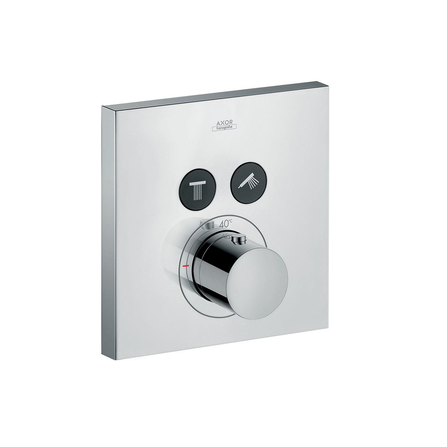 Inbyggnadsblandare Axor ShowerSleect Square 2-utlopp