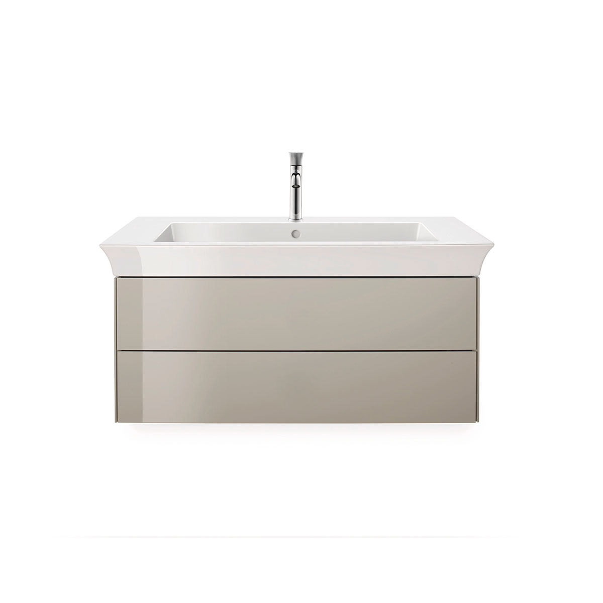Tvättställ Vit Högblank 1055 mm 1055x490 mm, Hål för Blandare: Ja