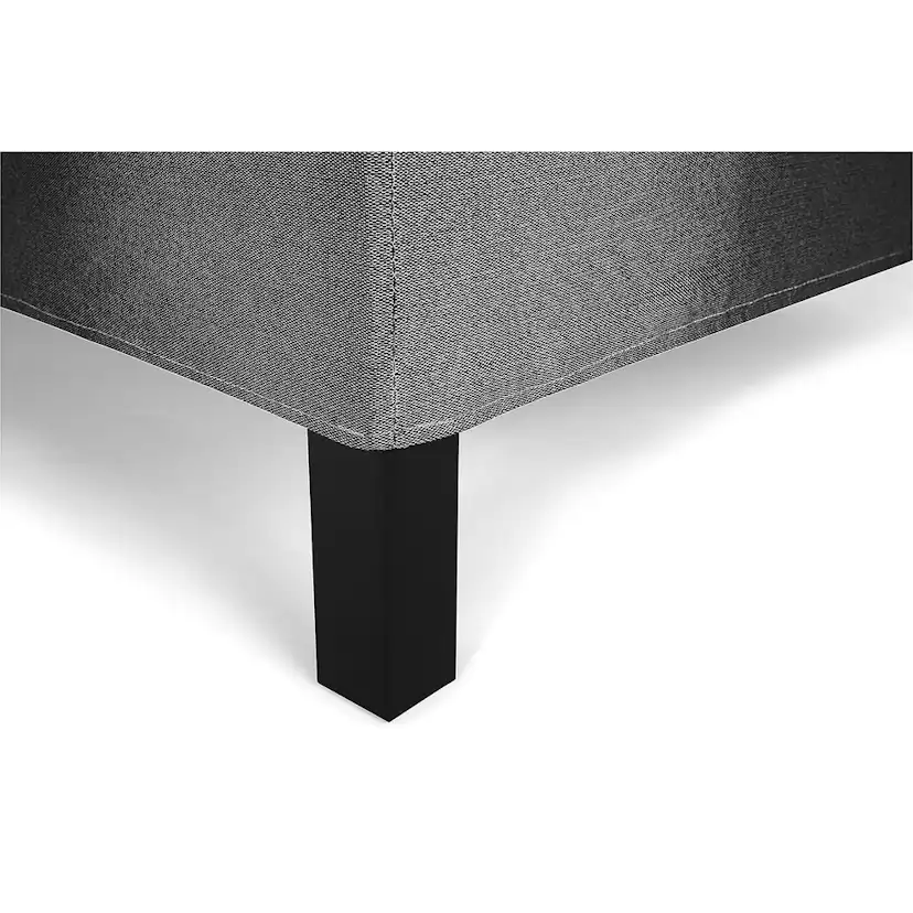 Lucky Komplett Sängpaket 180x200 Skum Slät Sänggavel Svart, Lucky Stor Nackkudde, Fast Skum