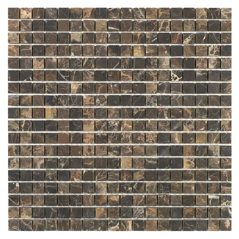 Marmor Arredo Dark Emperador Honed Brun 2x2 cm