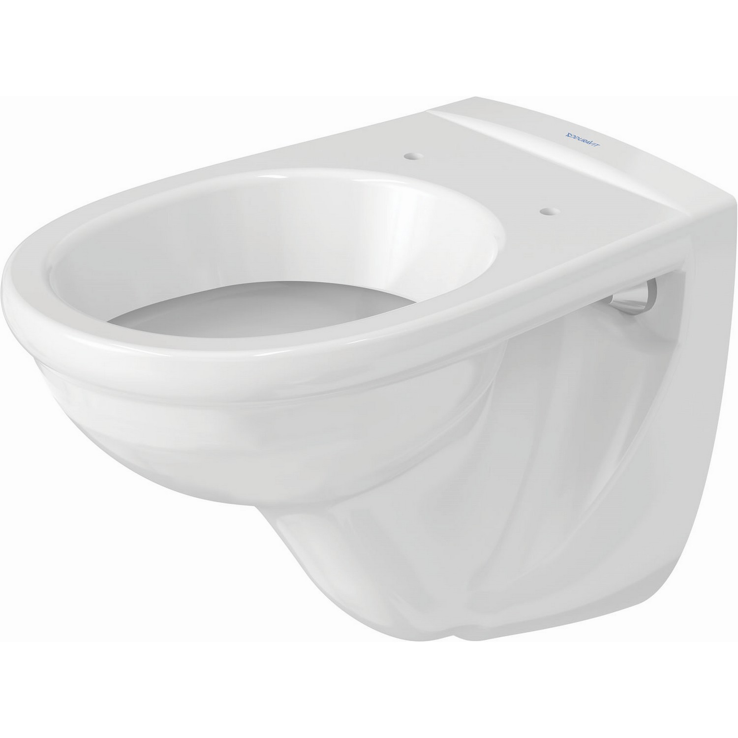 Toalettpaket Duravit D-Code med Vägghängd Toalettstol, Fixtur och Spolknapp