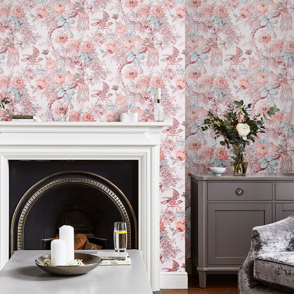 Tapet Laura Ashley Birtle Rosa