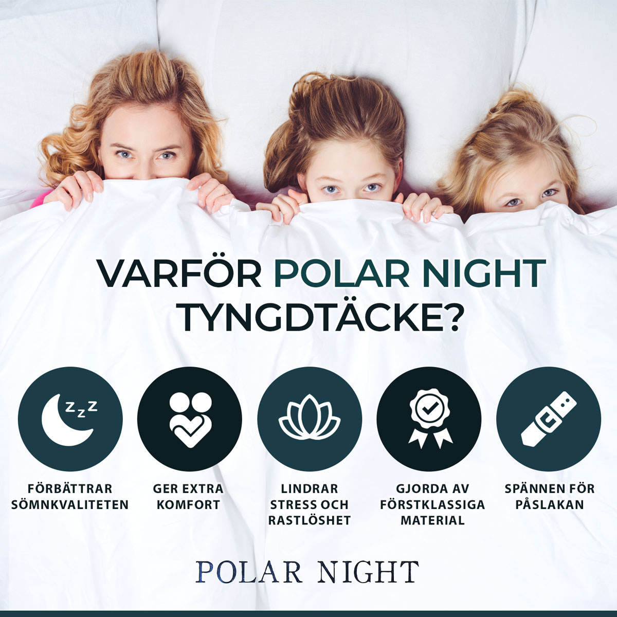 Tyngdtäcke Polar Night Queen 200x220 cm