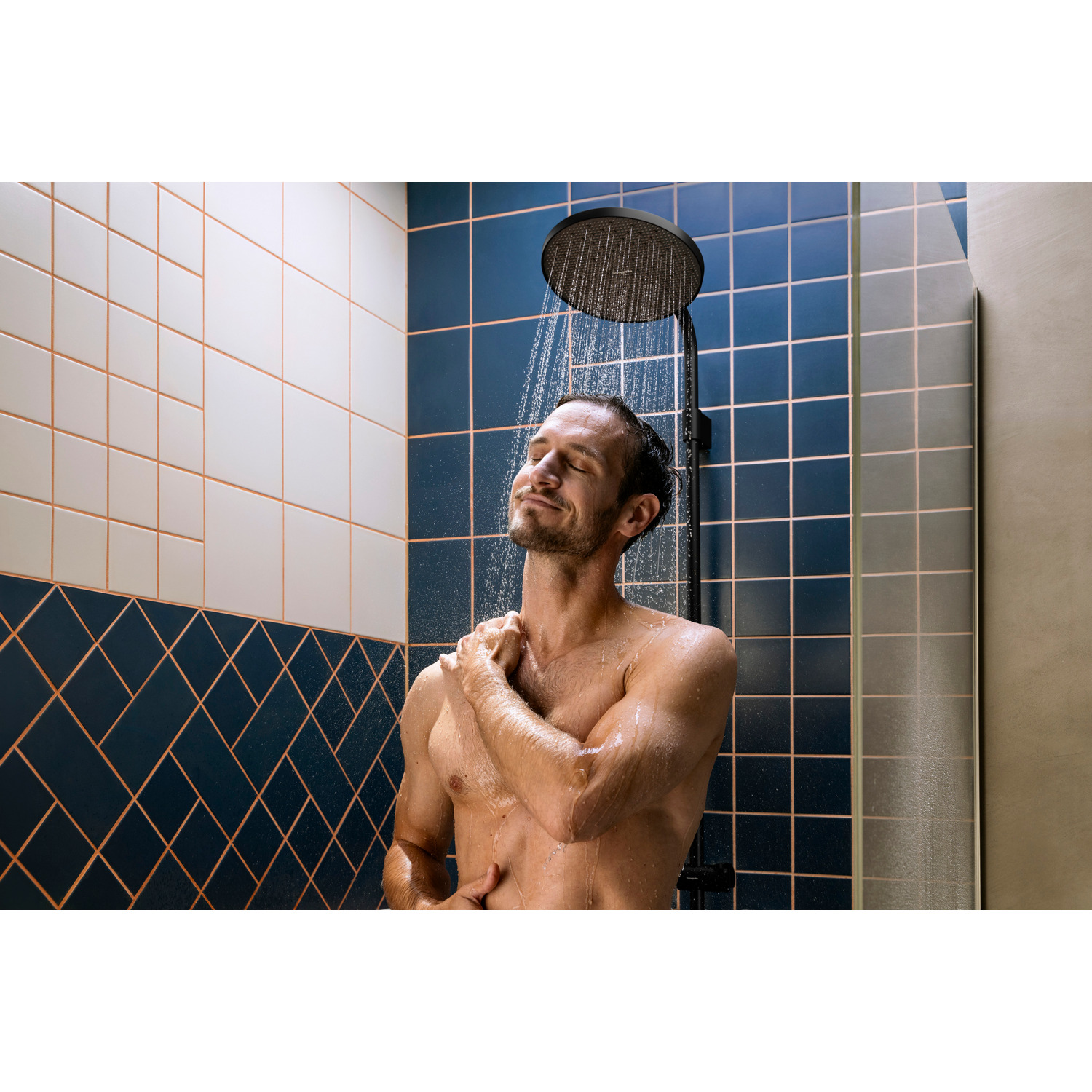 Takduschset Hansgrohe Activera S Showerpipe 240 1jet EcoSmart med Ecostat Fine Varia