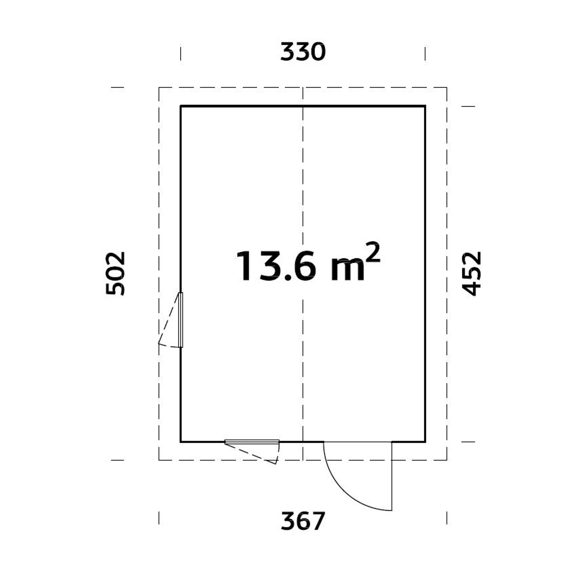 Stuga Palmako Ly 13,6 m2