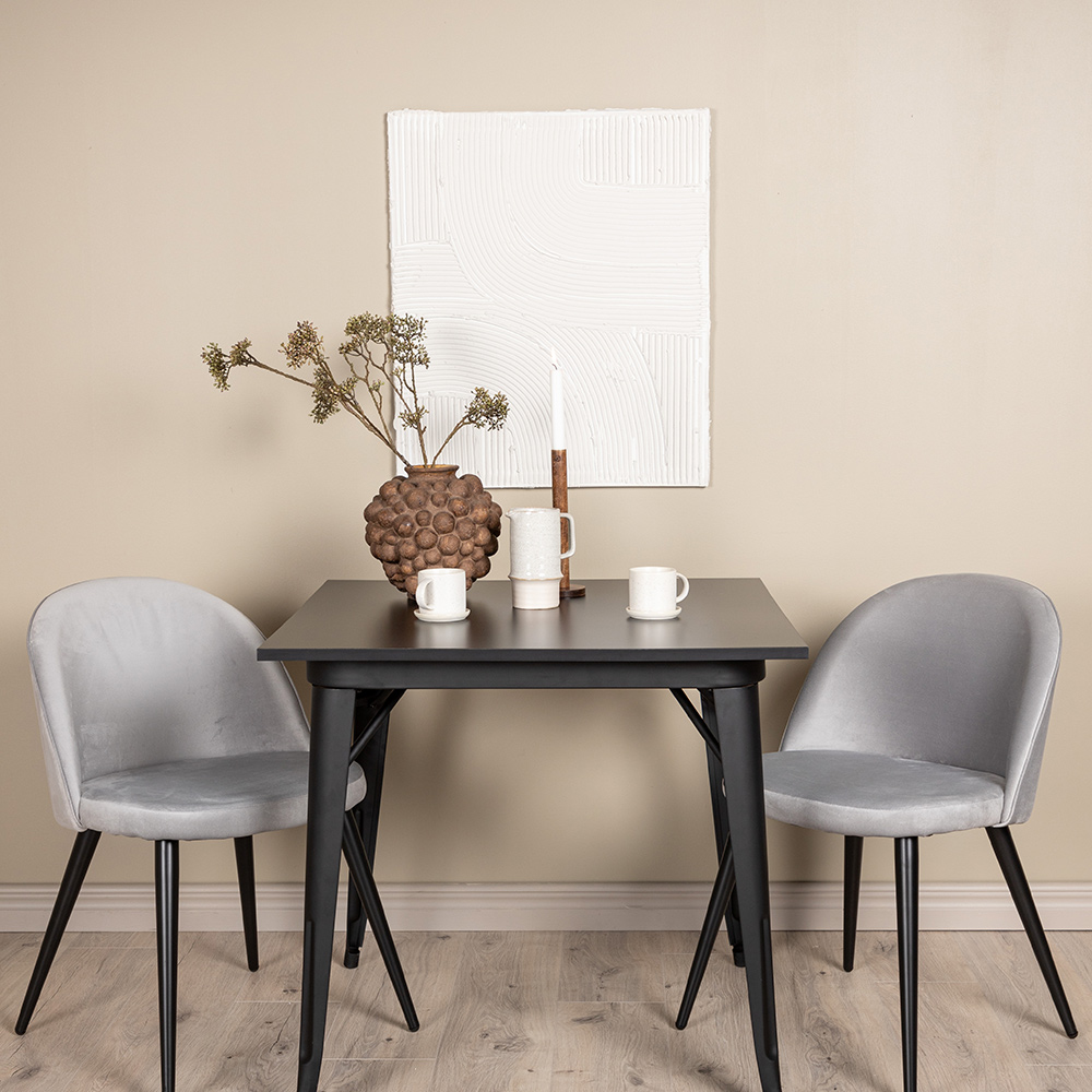 Matgrupp Venture Home Tempe med 2 Velvet Stolar