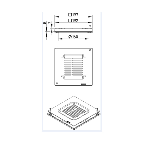 Golvbrunnssil Blücher Klinkerset Detroit 200x200