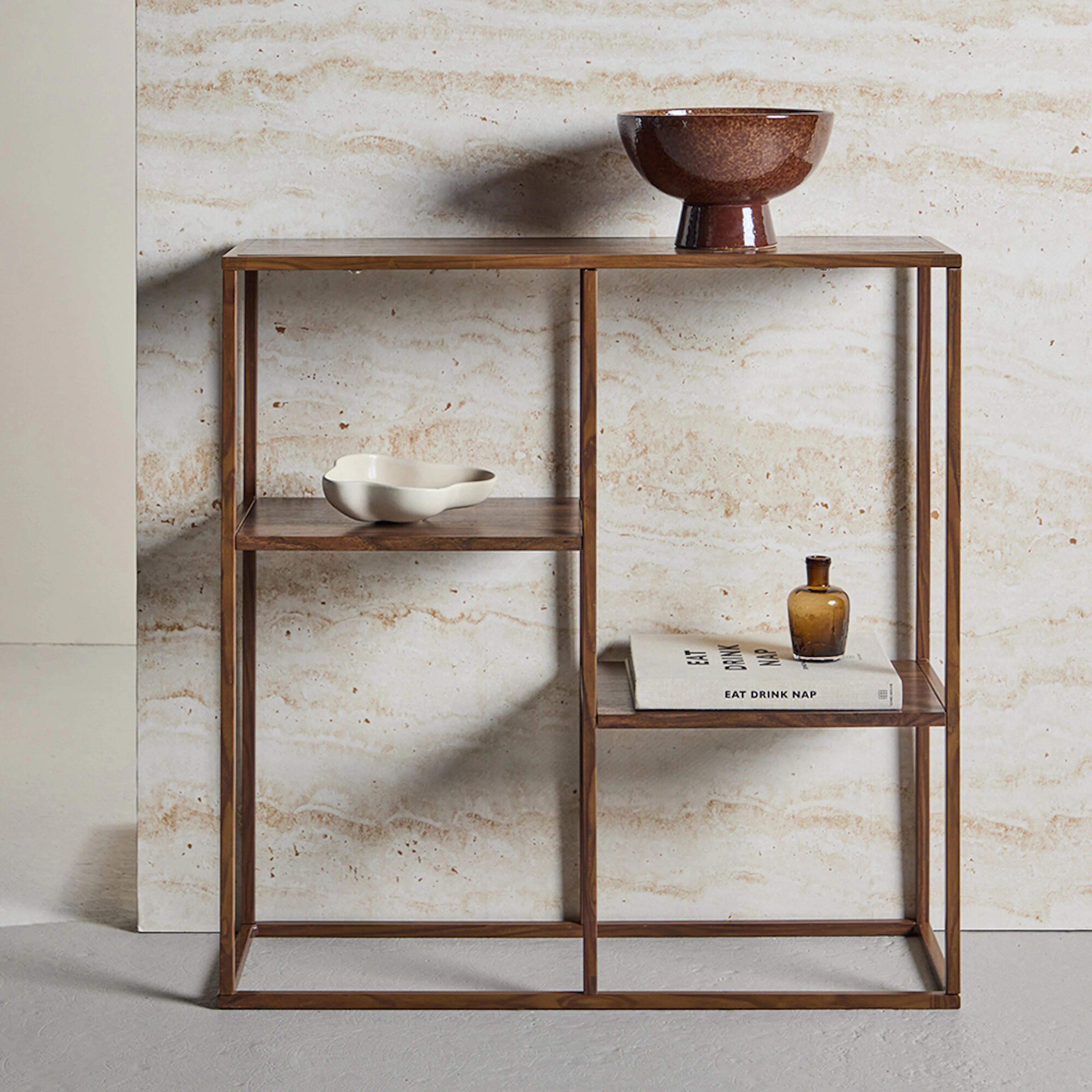 Avlastningsbord Venture Home Staal med Öppet Hyllsystem