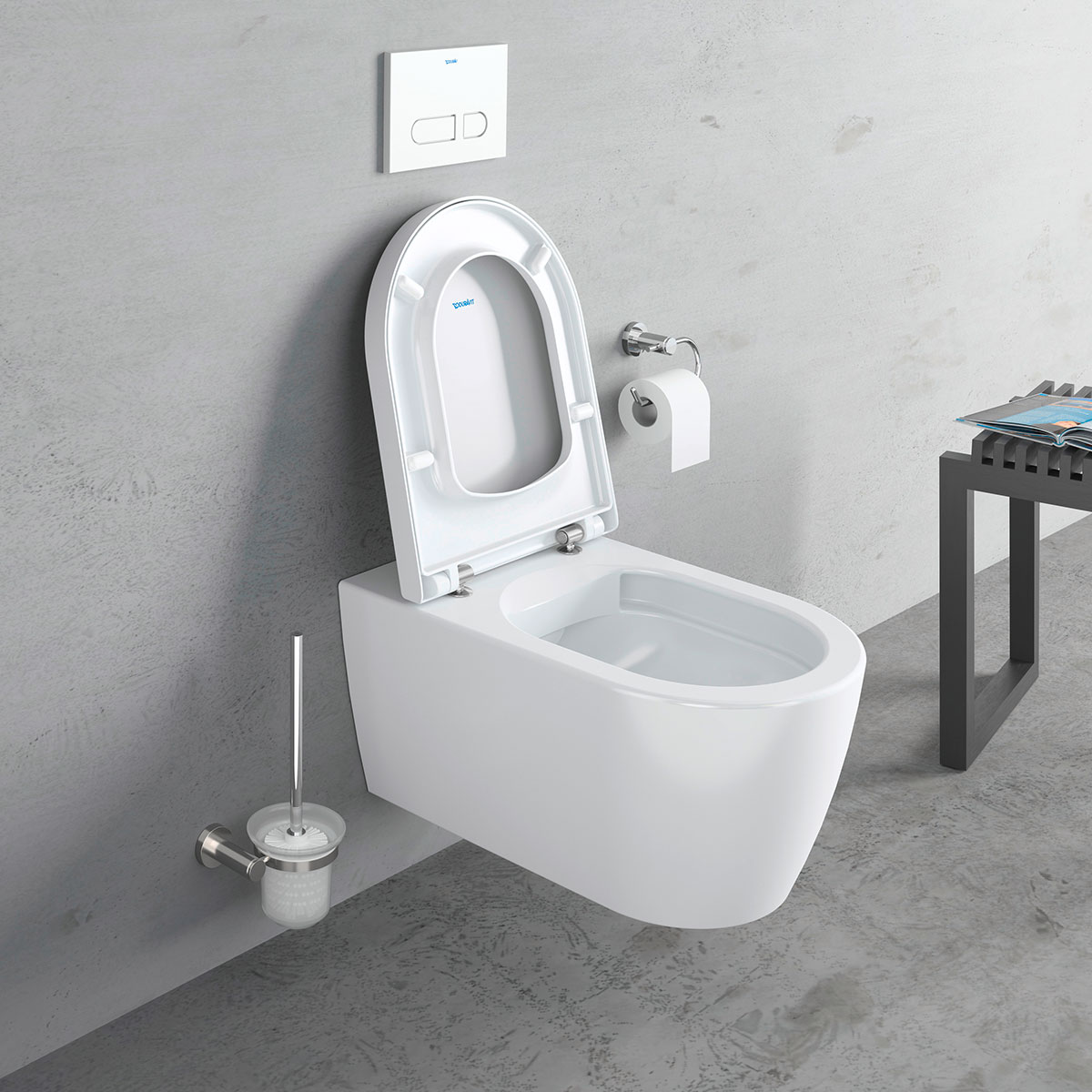 Vägghängd Toalettstol Duravit ME by Starck 252909 utan Toalettsits