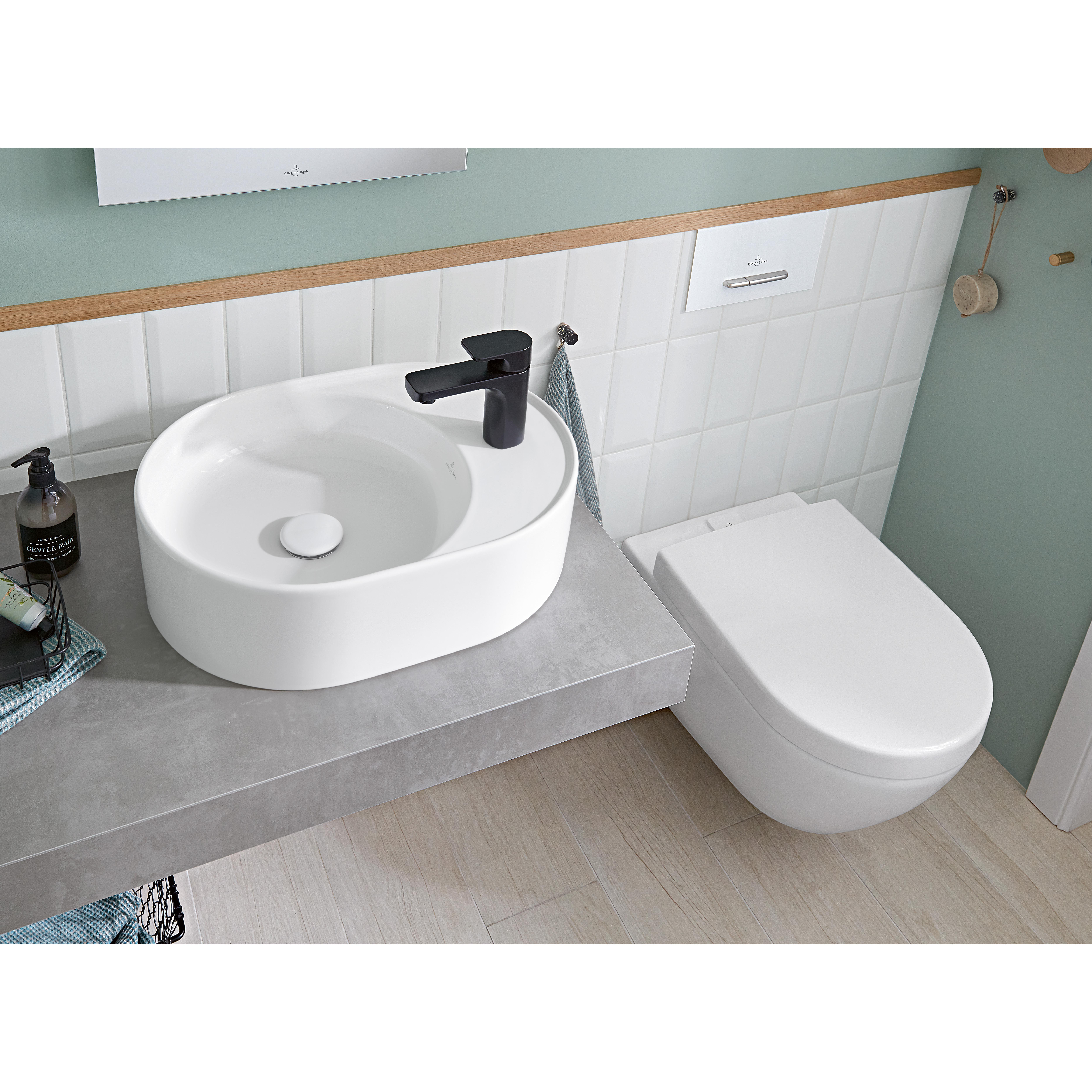 Vägghängd Toalettstol Villeroy & Boch Subway 2.0 med Integrerad Spolknapp