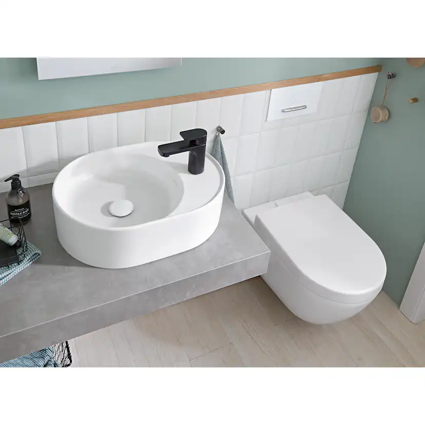 Vägghängd Toalettstol Villeroy & Boch Subway 2.0 med Integrerad Spolknapp