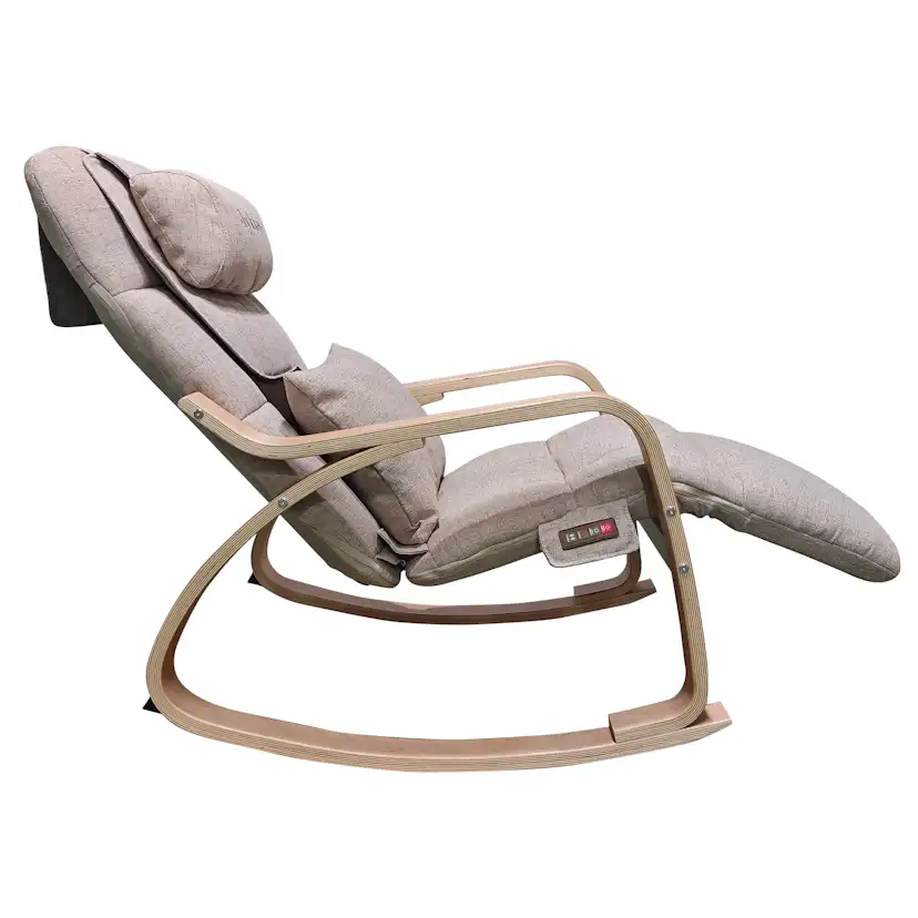 Massagestol Lykke Comfort Linne med Gung- & Värmefunktion & Justerbart Fotstöd