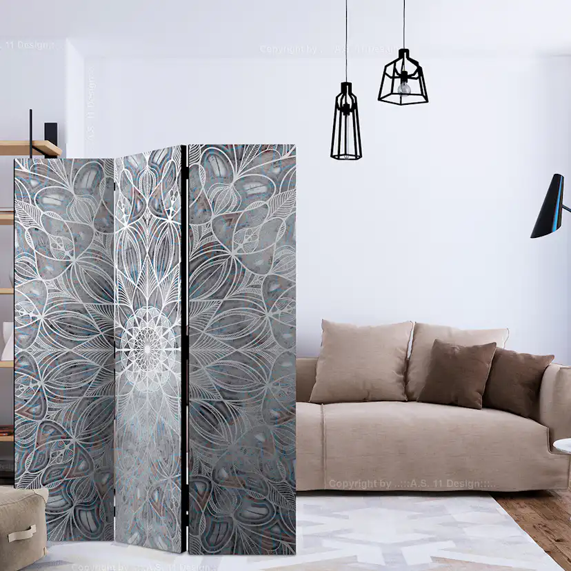 Rumsavdelare Arkiio Blurred Mandala 135x172 cm