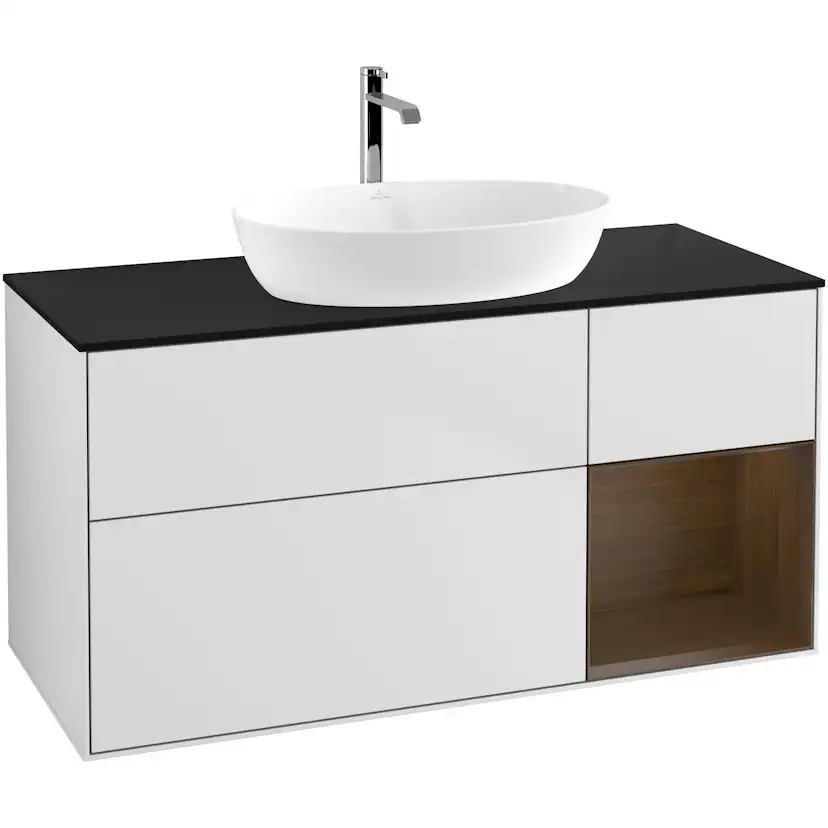 Tvättställsskåp Villeroy & Boch Finion med 3 Lådor Hylla och Bänkskiva för Fristående Tvättställ från Artis & Collaro