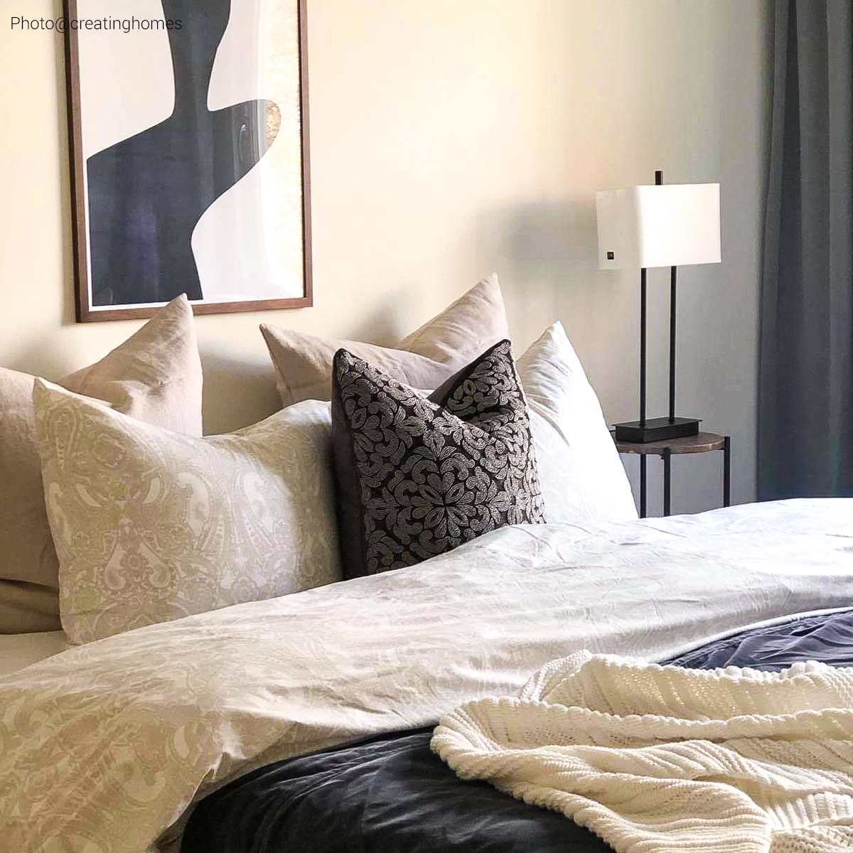 Bordslampa By Rydéns Luton H56 cm Svart/Vit