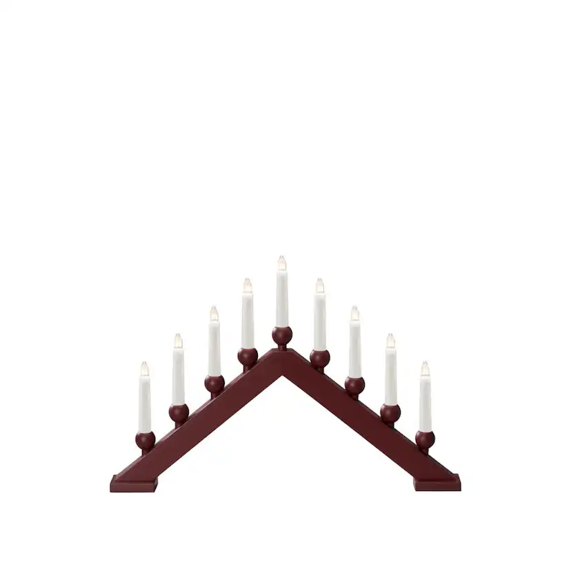 Adventsljusstake Gnosjö Konstsmide 9 Ljus Trä