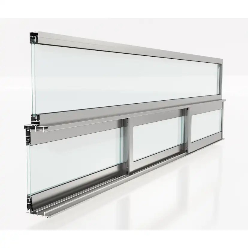 Skjutdörr med Överljus Landskap Robust Vår och Höst 2-del