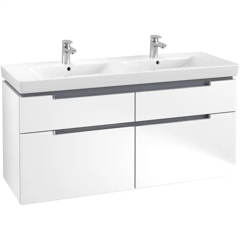 Tvättställsskåp Villeroy & Boch Subway 2.0 för Dubbla Tvättställ