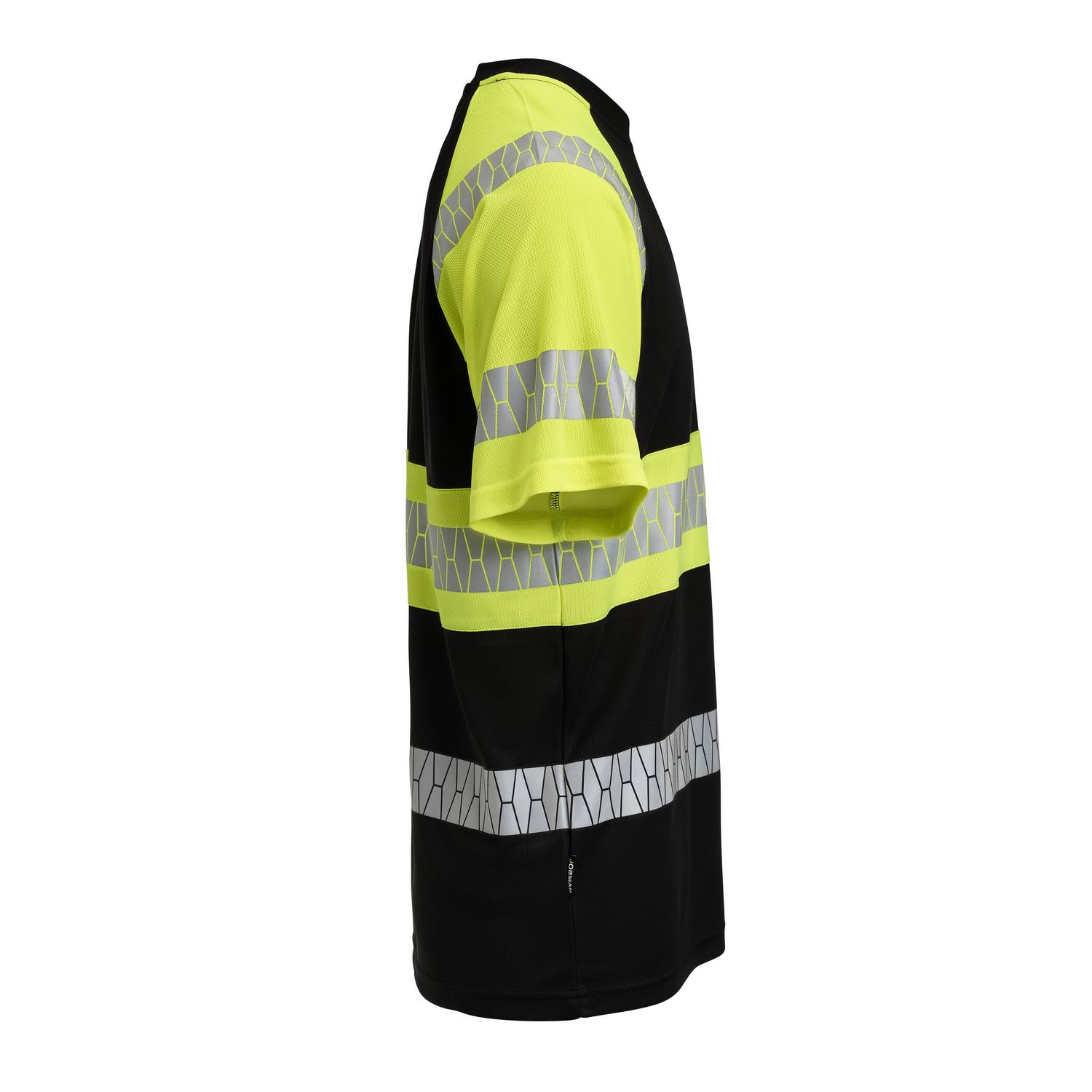T-shirt Jobman Varsel Svart/Gul V