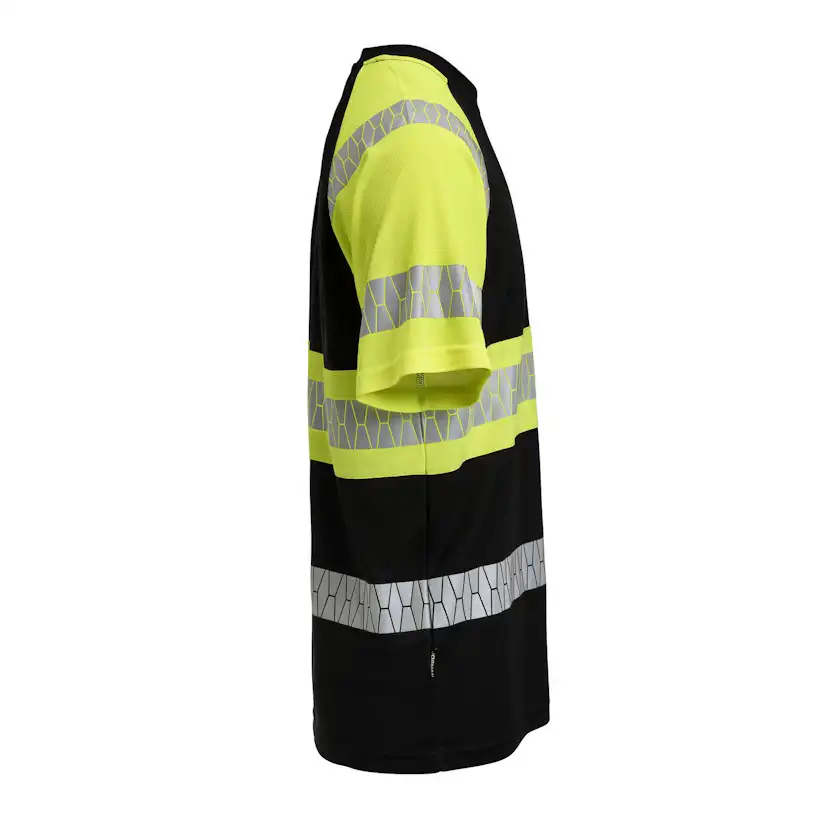 T-shirt Jobman Varsel Svart/Gul V