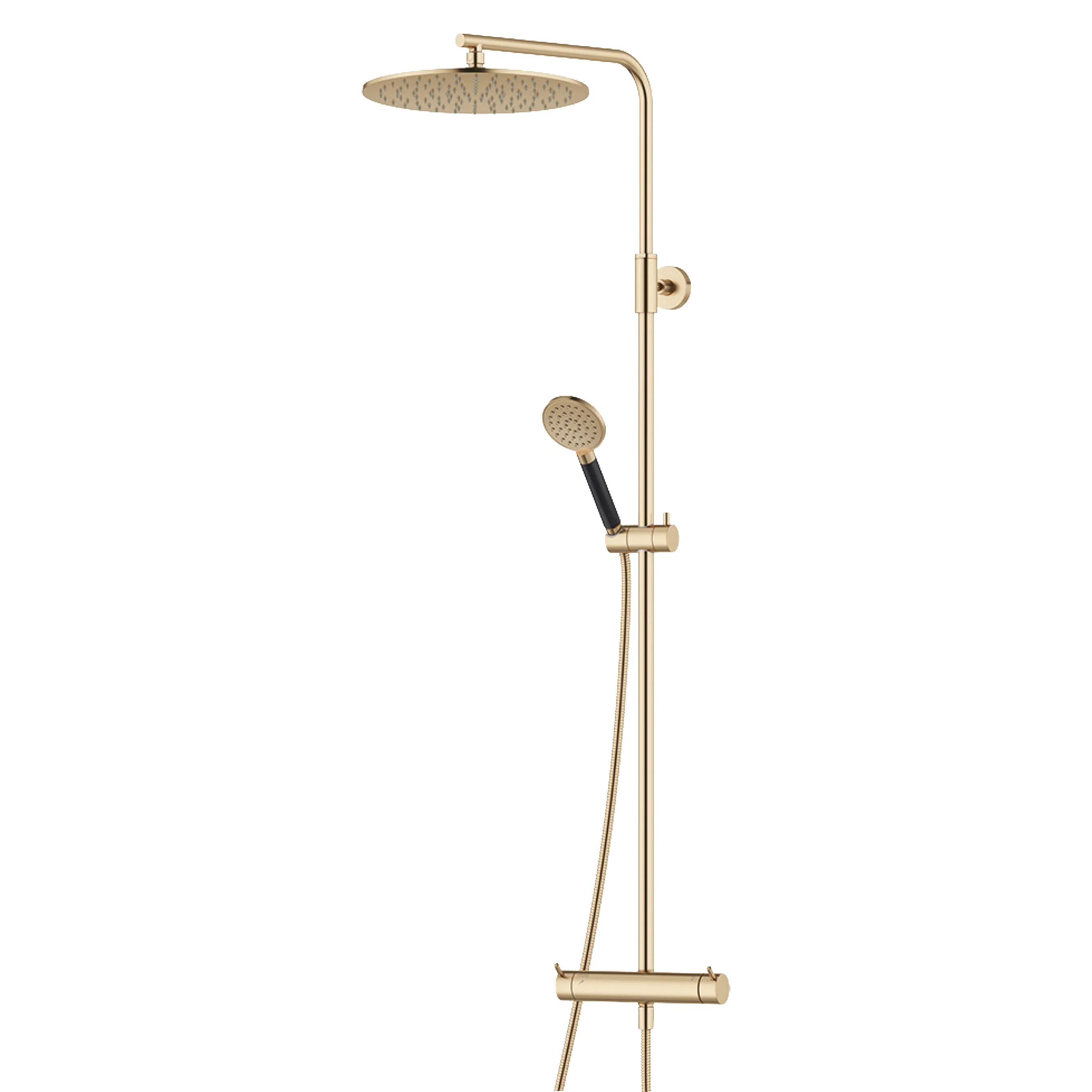 INXX II shower system kit Borstad mässing, 150 c/c Borstad mässing PVD, CC-mått: 150 mm