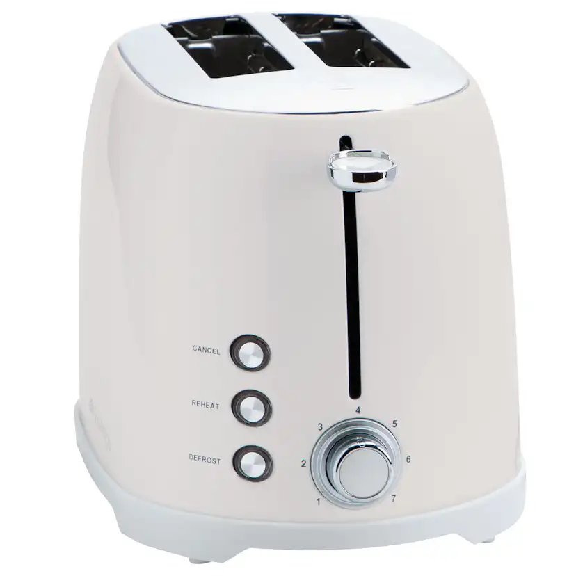 Brödrost Champion 2 skivor 800W BR610 Creme White Series