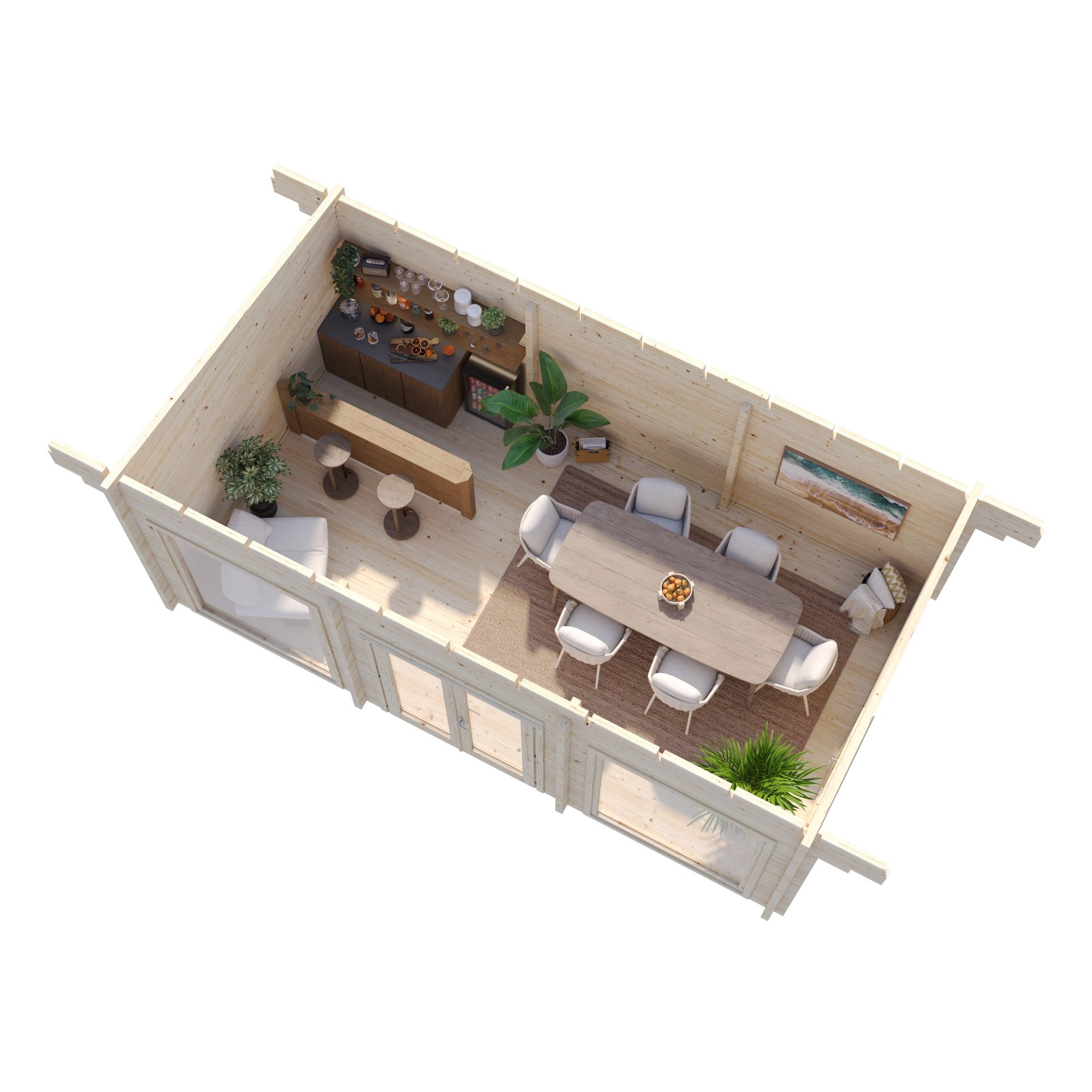 Stuga Palmako Heidi 19,7 m2