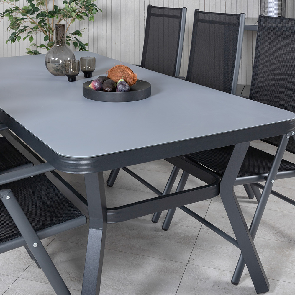 Matgrupp Venture Home Vyn med 6 Bend Matstolar